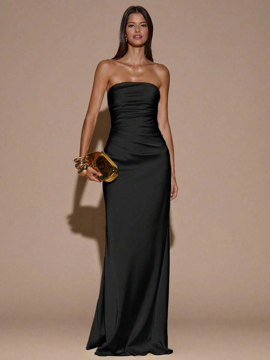 LUMIÈR - Maxi Mermaid Evening Dress Black