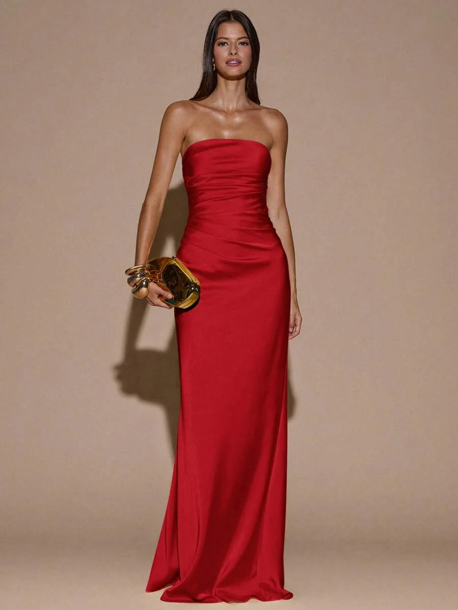 LUMIÈR - Maxi Mermaid Evening Dress Red