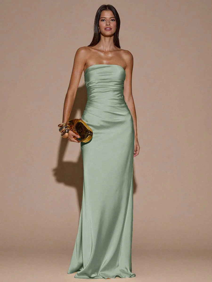 LUMIÈR - Maxi Mermaid Evening Dress Mint Green
